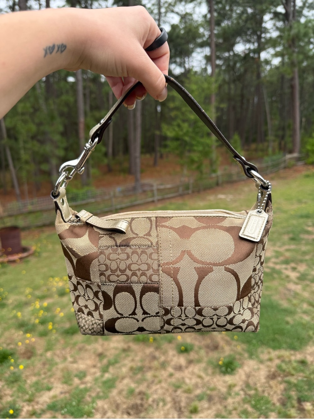 Coach Signature Patchwork Mini Bag